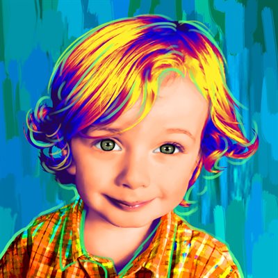 Pop Art 1 Panel from Photos - myDaVinci